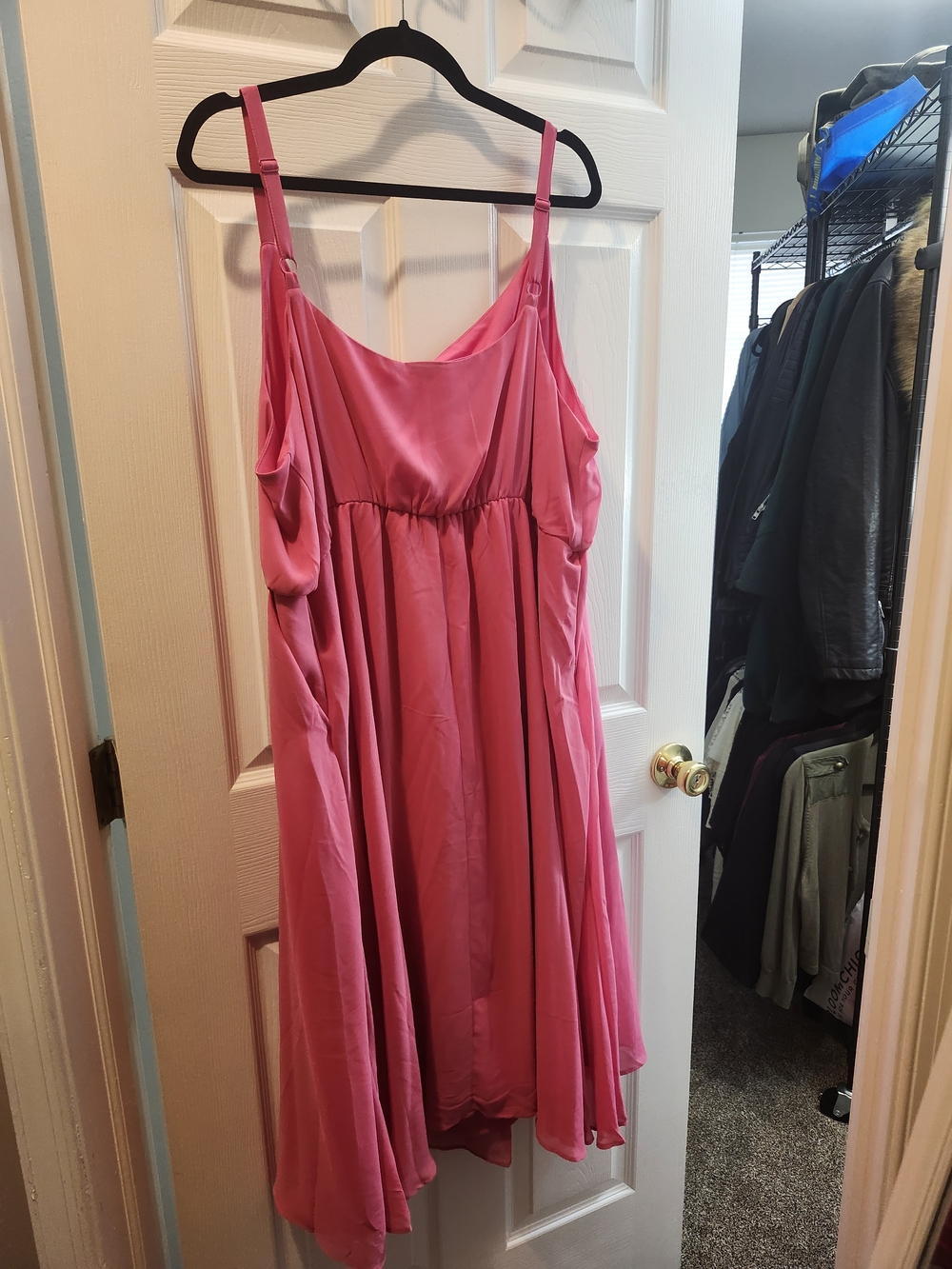 Torrid Hot Pink Cowl Neck Midi Dress: NWT, 3x - Picture 2 of 4